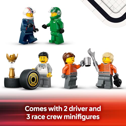 LEGO City F1 Truck with RB20 & AMR24 Cars Building Set - 60445
