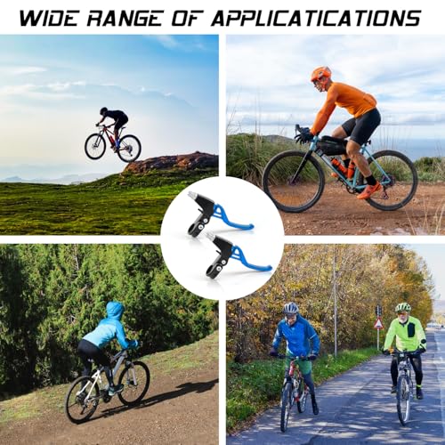 V-Type Bike Brake Set - Front & Rear MTB Brakes, Blue - 1 Pair