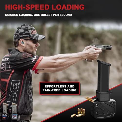 Army Green Speed Loader for Glock 9mm/.40 S&W - Fast & Portable - Black