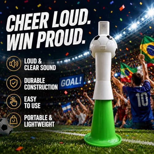 Electric Cheering Horn for Soccer Fans - Green