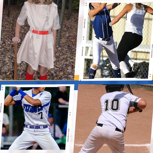 VONMELLI Youth Baseball Belt & Socks Combo – 2 Pairs Socks + 1 Belt, Adult Pink
