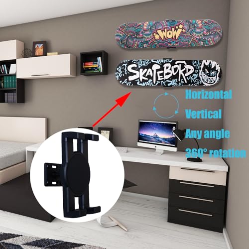 Skateboard Wall Mount - 360° Rotatable Display Hanger (1 Set)