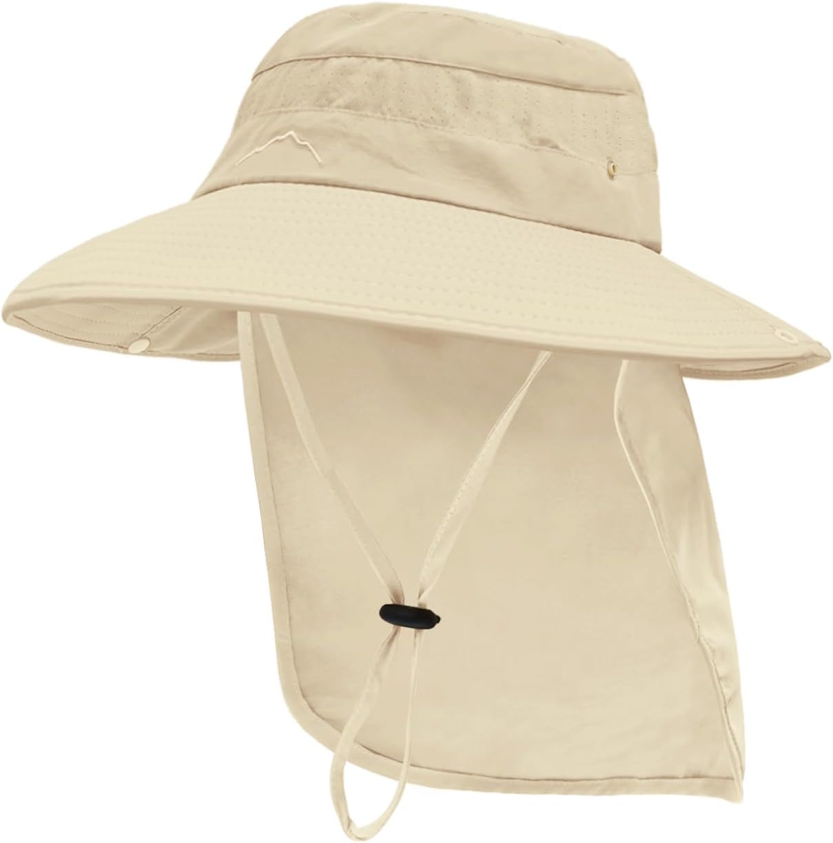 Skiennix Safari Hat - UPF50+ Protection Wide Brim Fishing Hat with Neck Flap | Ideal for Beach & Hiking