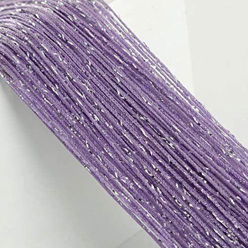 Sequin String Curtain for Doorway - 39x79 Inch - Purple