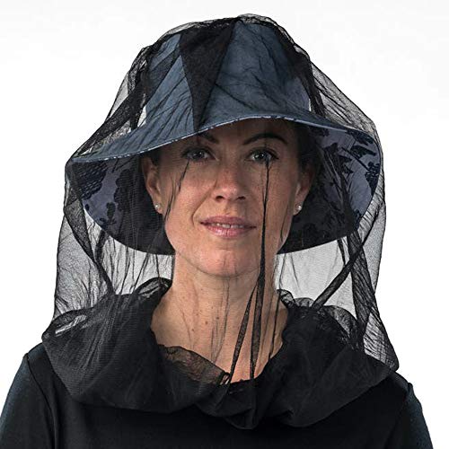 Insect Head Net Hat - Black, Bug Protection for Outdoors