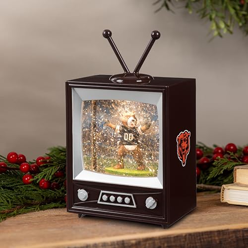 NFL Chicago Bears Snow Globe Lantern - Vintage TV Water Globe