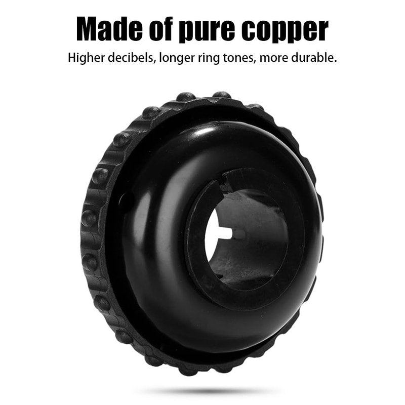 Bike Bell, Pure Copper Bicycle Bell Invisible Bikes Bell W/Loud Sound for Bicycles Handlebars with Diameter of 22.2mm