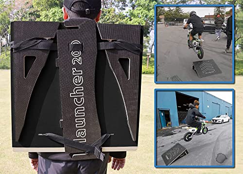 Kids Jumping Ramp for Skateboard, Bike, Scooter, BMX - Black