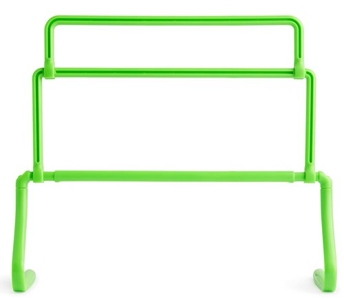 American Challenge Adjustable Multi-Height Hurdles for Soccer or Training (Set of 3, Neon Green)