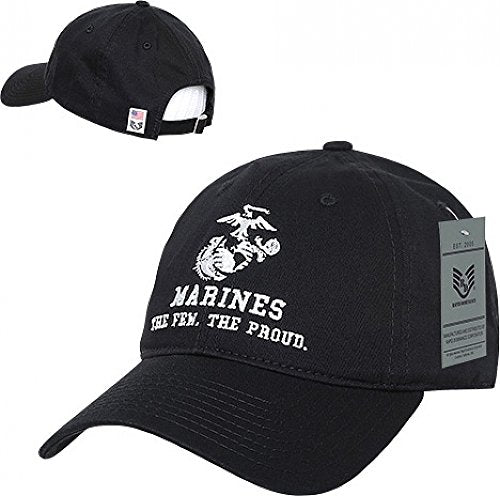 Rapid Dominance Relaxed Cotton Cap - Black-w Embroidered 6-Panel Hat