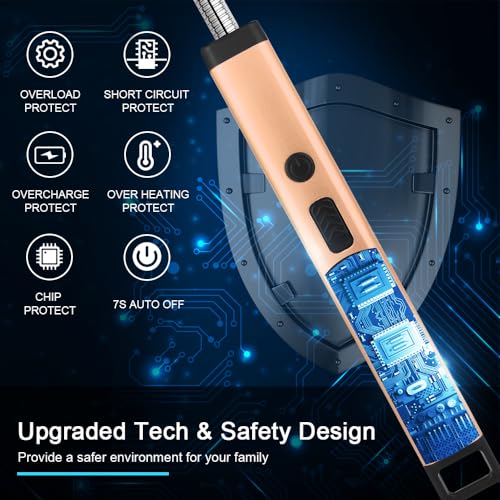 Rechargeable Electric Arc Candle Lighter - Windproof Plasma - Peach Fuzz