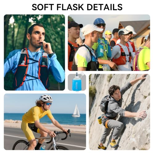 150ml Soft Flask Water Bottle - 2 Pack for Running & Hiking