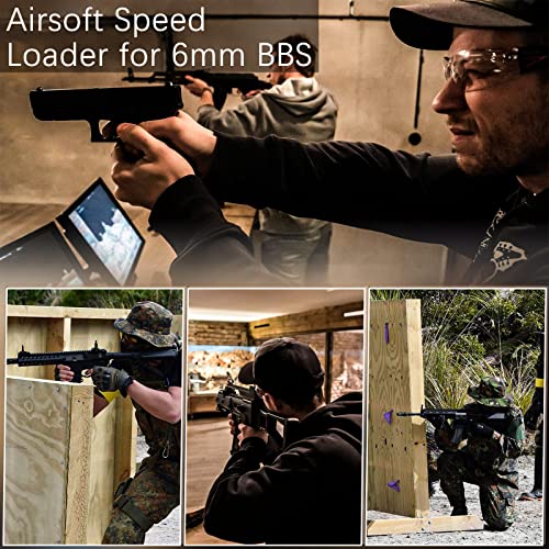 100-Round Airsoft Speed Loader for 6mm BB Magazines - Black