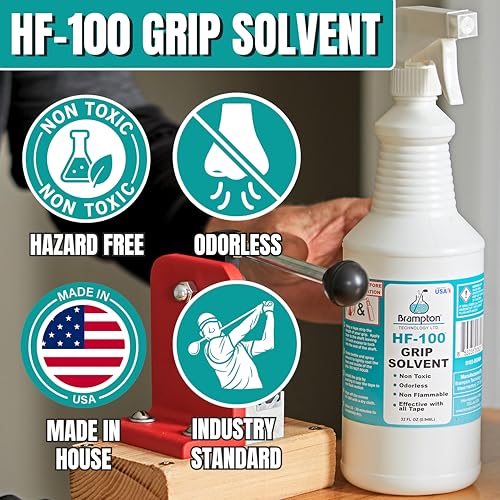 HF-100 Golf Grip Solvent - 32 oz Sprayer, Non-Toxic & Odorless