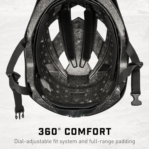 Schwinn Mongoose Capture Helmet Black Adult with Built-in Camera Mount