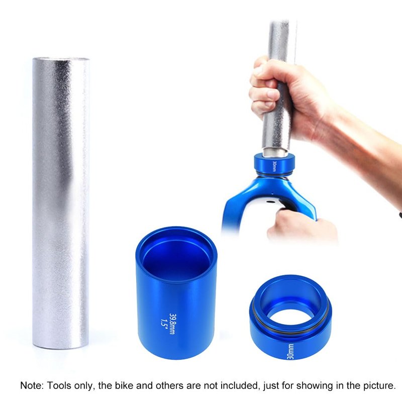 EKDJKK 3PCS Bike Fork Crown Race Setting Tool, Bike Headset Base Spacer Install Tool, Bike BB Tool, Bicycle Fork Nut Setting Installer, Bicycle Repairing Front Fork Setter Kit, 28.6mm