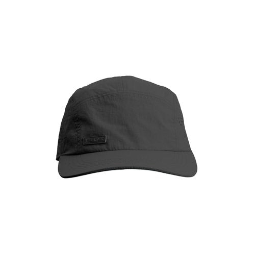 Tillak Vista Hat, Lightweight Nylon 5 Panel Cap with Snap Closure and Laser-Cut Ventilation (Black)