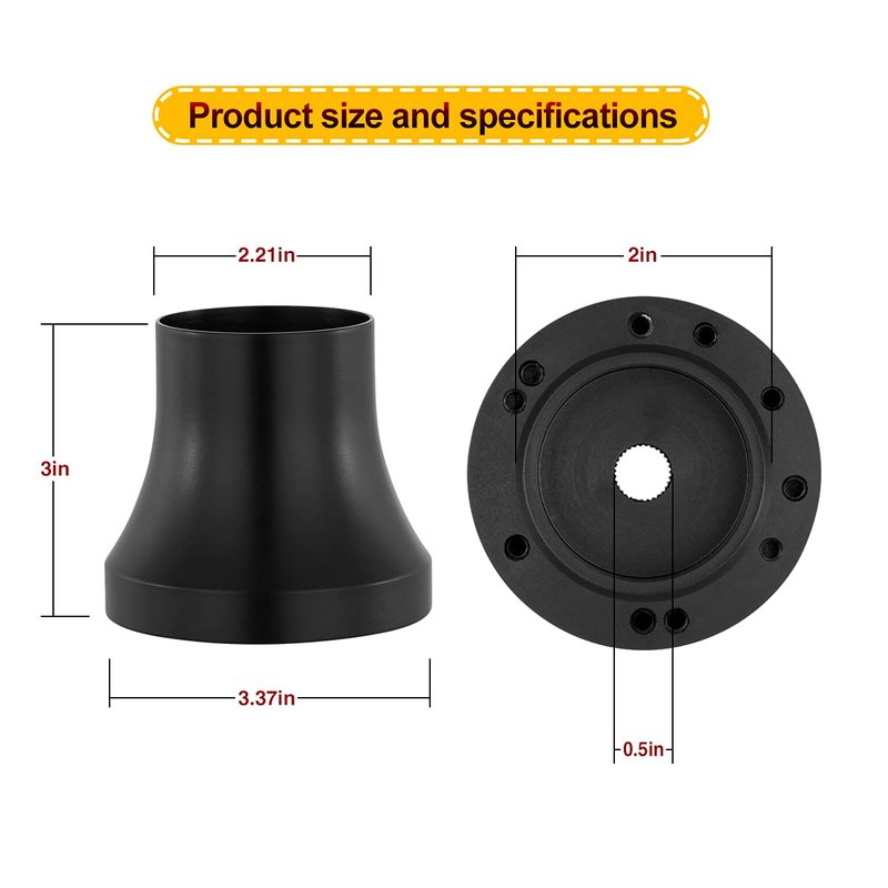 Golf Cart Steering Wheel Adapter For Yamaha 5 Or 6 Holes Steering Wheels (Including Installation Tools)