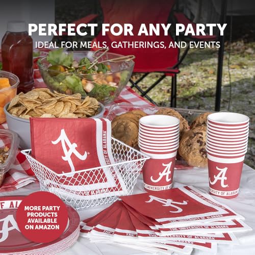 University of Alabama Paper Cups - 20 Count 9 oz Disposable Party Cups