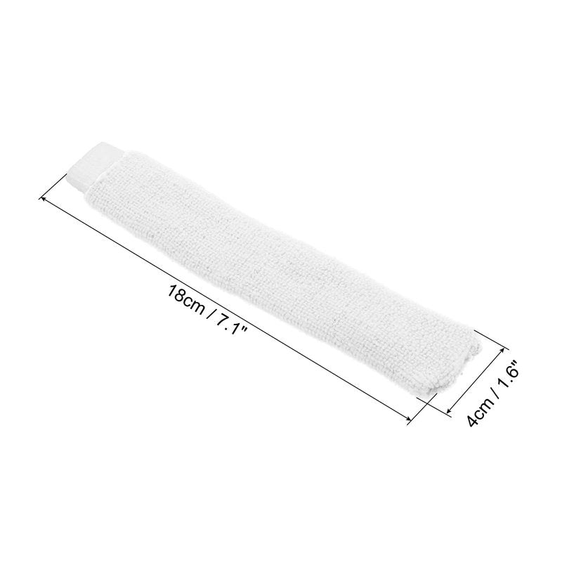 PATIKIL Cotton Feeling Badminton Towel Grip, 2 Pack Nylon Tennis Racket Overgrip Racquet Grip Hand Glue Anti-Skid Sweatband for Golf Bike Handle, White