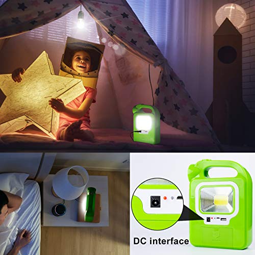 4 Pack Solar Lantern Camping Essentials Accessories Lights, Rechargeable LED Flashlight, Tent Lights for Emergency, Hurricane, Survival Kits, Operated Lamp, Charging for Device
