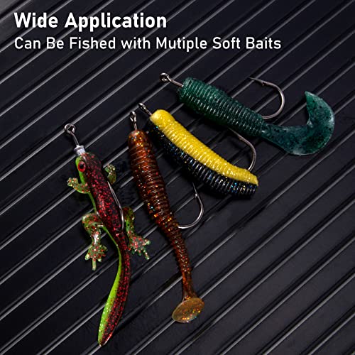 Dr.Fish 5/0 Weighted Swimbait Hooks 1/8oz - Bass & Saltwater Fishing Jig