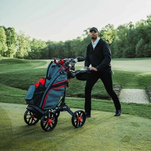 Quad Pro Push Cart with Iron Plate - Black/Slate
