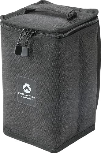 Camping Moon 11'' Black Lantern Storage Case T-8 T-9 with Top Pocket