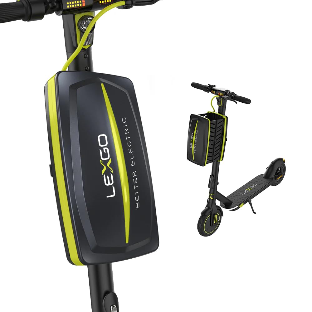 LEXGO Scooter Storage Bag 8L Universal, Foldable Waterproof Front Handlebar Bags, Large Capacity Portable Commuting Scooter Bag for Carrying Tools