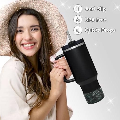 Glittering Silicone Boot for Stanley Quencher 40oz & More