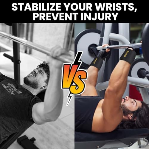 20-Inch Professional Wrist Wraps for Weightlifting - Black