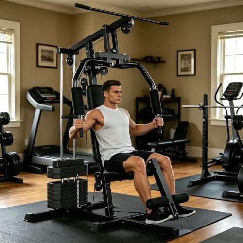 Multifunctional Home Gym Machine with 100LBS Weight Stack - HG2