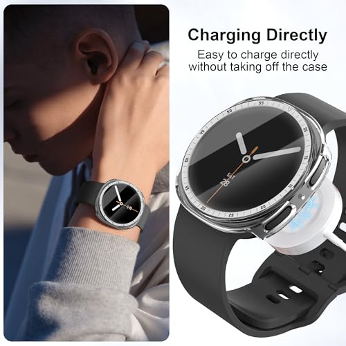 Galaxy Watch 8/9 40mm Case with Screen Protector - Silver