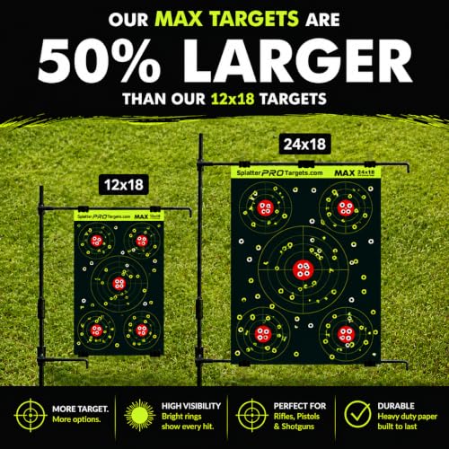 18x24 Extra Large Reactive Splatter Targets - 50 Pack