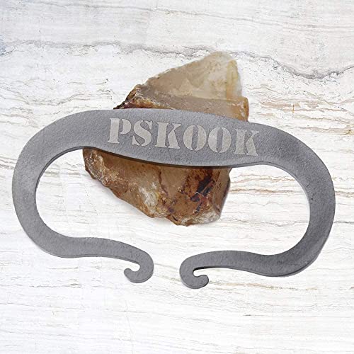PSKOOK Flint and Steel Fire Starter Kit - High Carbon Steel Striker with Flint, Jute, Tinder