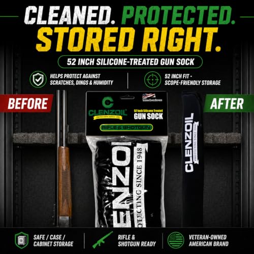 Clenzoil Firearm Protective Sleeve - Moisture-Resistant Gun Cover for Rifles & Shotguns