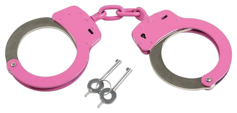 Rothco Pink Handcuffs with Belt Loop Pouch