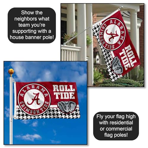Alabama Crimson Tide 3x5 College Banner Flag - Durable Polyester Wall & Flagpole Decor