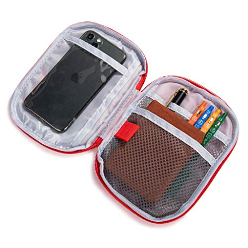 Compact Empty First Aid Bag with Section Dividers - 7x5 inch