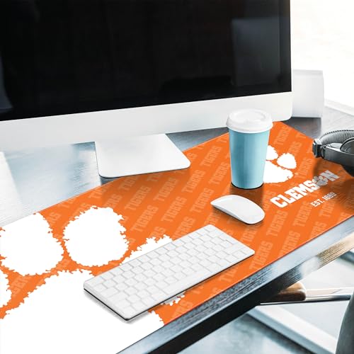Clemson Tigers Desk Pad - Large Non-Slip Mouse & Keyboard Mat
