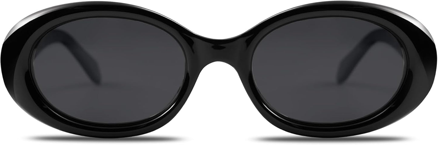 SOJOS Polarized Retro Oval Sunglasses - 90s Vintage Style with UV400 Protection | Unisex Tiny Frames