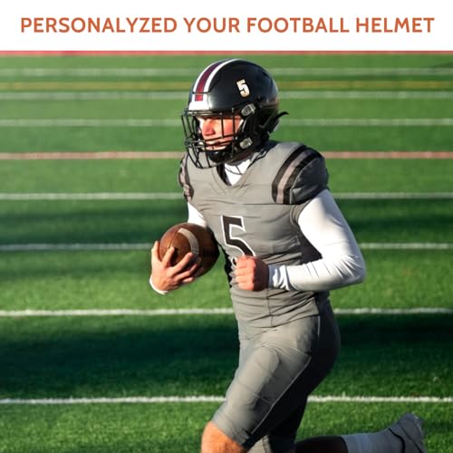 100 PCS Vinyl Sports Helmet Number Stickers, 1.5-Inch Waterproof Gold Numbers