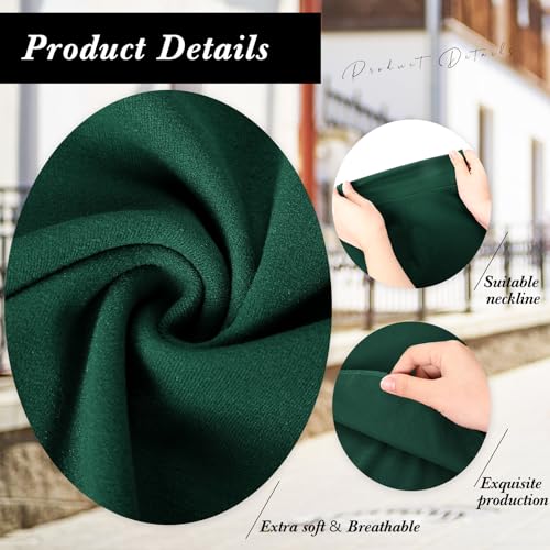 Mock Turtleneck Dickey Fake Collar - Large Classic Green