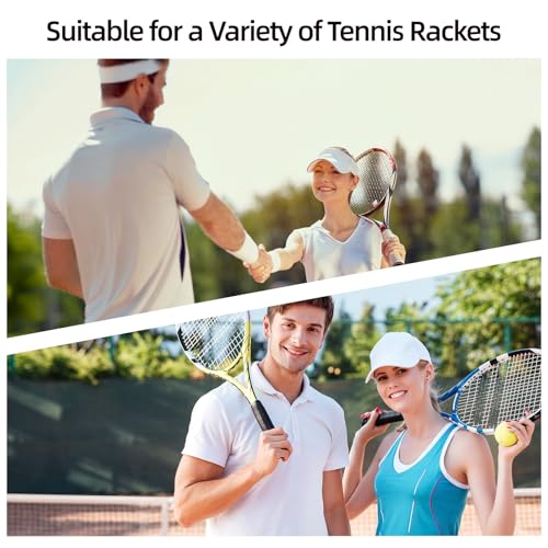 Black Tennis Racket Grip Tape - 10 Pack Anti-Slip Overgrip