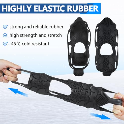 Spikeless Shoe Cleats - Anti-Slip Rubber Covers for Roofing & Wet Surfaces - Large/X-Large