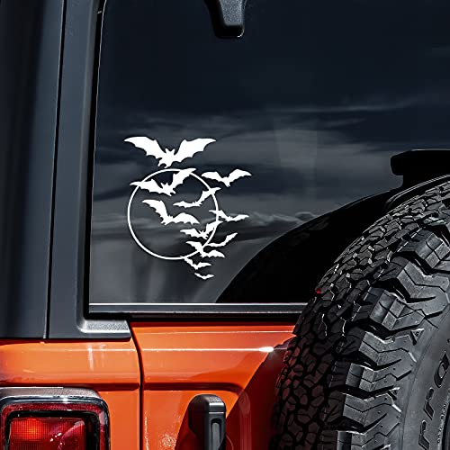 Flying Bats Vinyl Decal Sticker for Wall, Car, Laptop - 4" x 5.5"