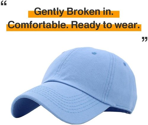 KBETHOS Classic Unisex Baseball Cap - Adjustable Low Crown Cotton Dad Hat in Various Colors