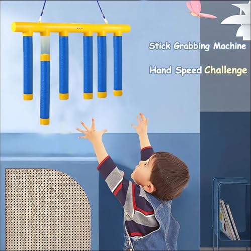 Reflex Drop Sticks Challenge Game - Hand-Eye Coordination Toy