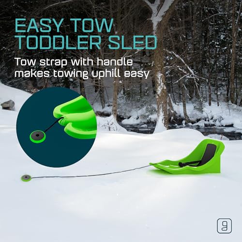 Toddler Sled with 3-Point Harness - Mystic Green, 55 lbs Capacity