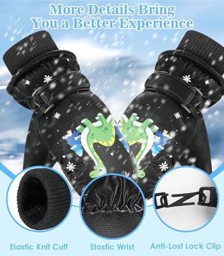 Toddler Mittens - Coral Fleece Snow Gloves for Boys & Girls